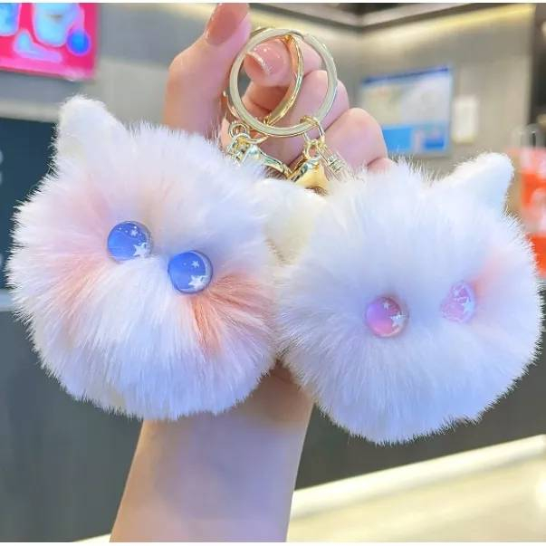 พวงกุญแจตุ๊กตาแมวน่ารัก แขวนกระเป่า โทรศัพท์ ห้อยกระเป๋า CAT