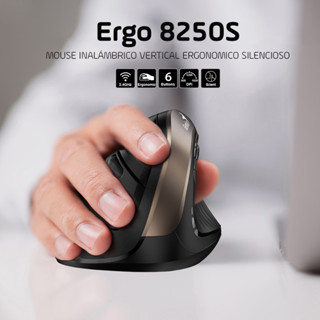 ⚡️เมาส์ไร้สายเพื่อสุขภาพ⚡️Genius Ergo (8250S) Wireless Vertical Ergonomic Silent Mouse 1600DPI / 6 botones