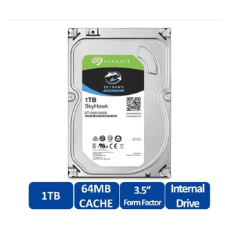 SEAGATE SKYHAWK ฮาร์ดดิส 1,2,4 TB 5900RPM, 64MB เปิดได้ 24 ชม. สำหรับ CCTV ของแท้ 100% เคลมได้จริงศูนย์ไทย ส่งจริง ส่งไว