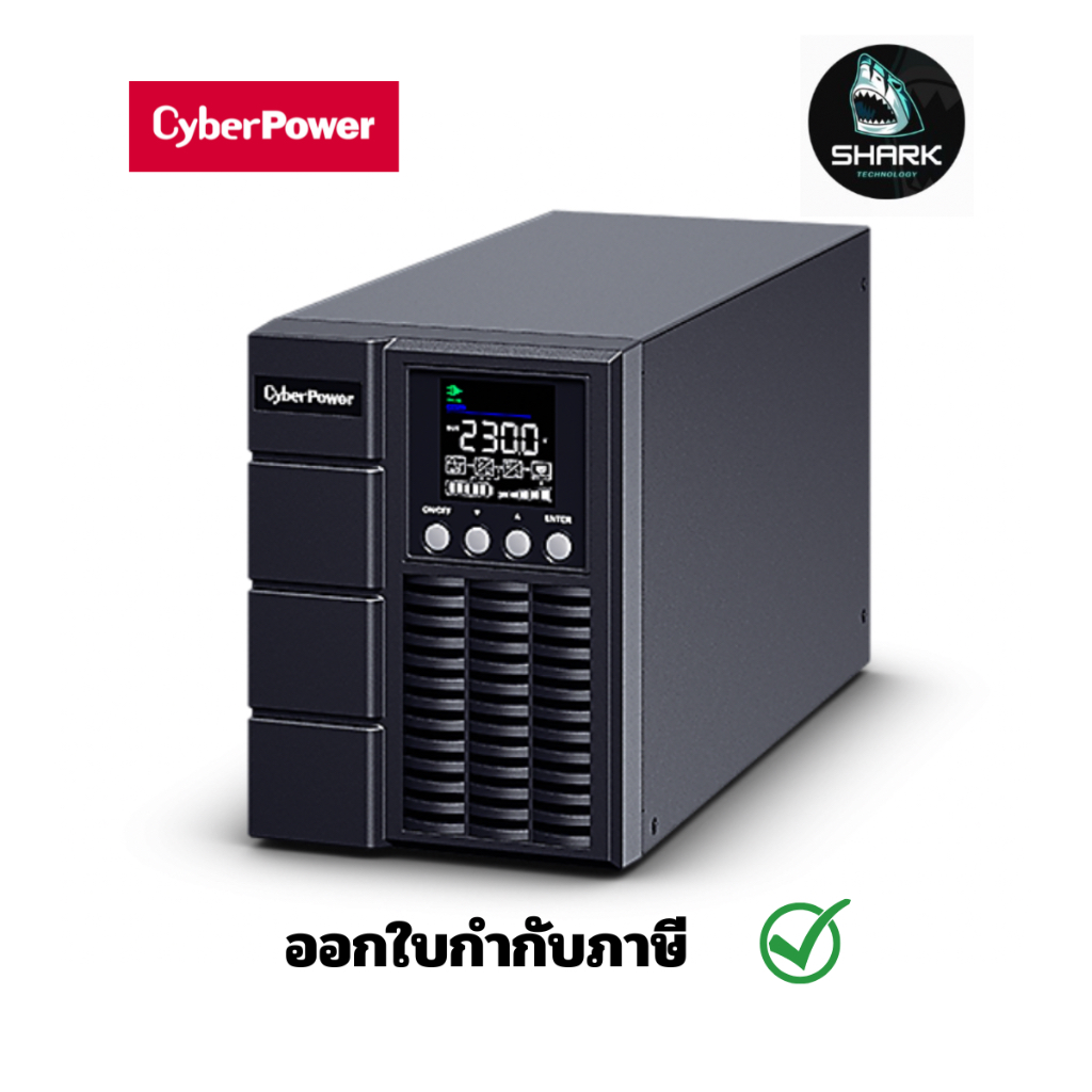 (CBP-OLS1000EC-AS)CyberPower เครื่องสำรองไฟ UPS OLS1000EC 1000VA/800W with High-speed Ethernet Tower