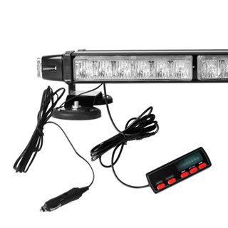 หลอด LED ไฟไซเรนไฟติดหลังคามาใหม่ 95cm 6 ท่อน 4 หน้ามีข้าง (319-6 สีแดง) 6W 12V-24V