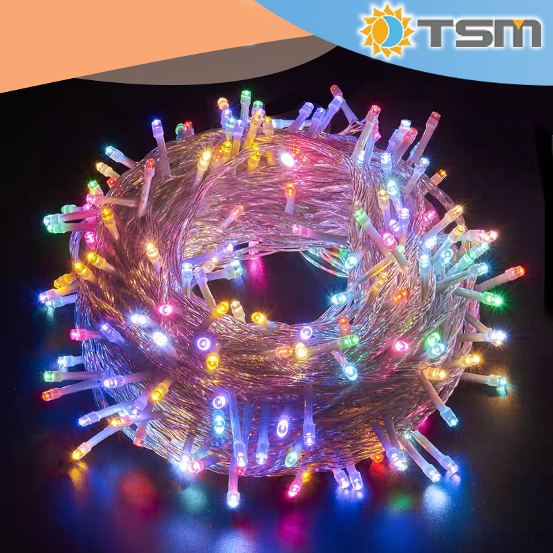 TSM ไฟตกแต่งตามเทศกาล มีให้เลือก 9 สี ยาว 8เมตร หลอดLED 100 ดวง ปรับได้ 8 ระดับ ตกแต่งสวนกันน้ํา