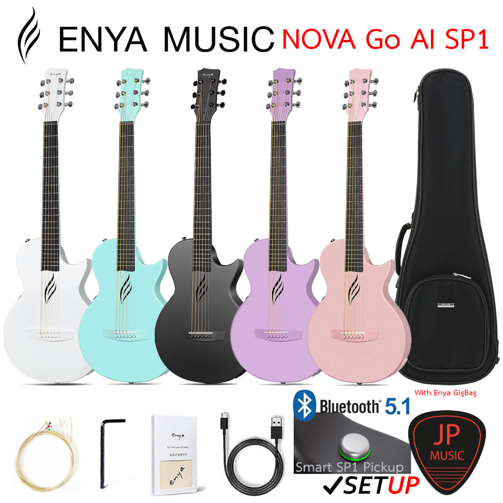 ENYA NOVA GO AI SP1 กีตาร์โปร่งไฟฟ้า ขนาด 35" รุ่นใหม่ล่าสุด