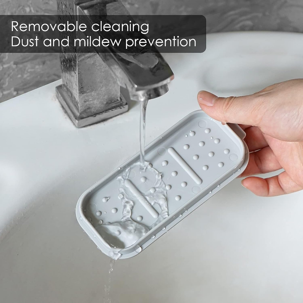 【HOMUHOME ホーム】KM825 ที่ใส่แปรงสีฟัน ที่วางยาสีฟัน กล่องเก็บแปรงสีฟัน เซตกล่อง อุปกรณ์จัดเก็บในห้องน้ำ KM GB - รูปที่ 3