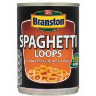 Branston Spaghetti Loops 395g แบรนสตัน สปาร์เก็ตตี้ ลูป 395g