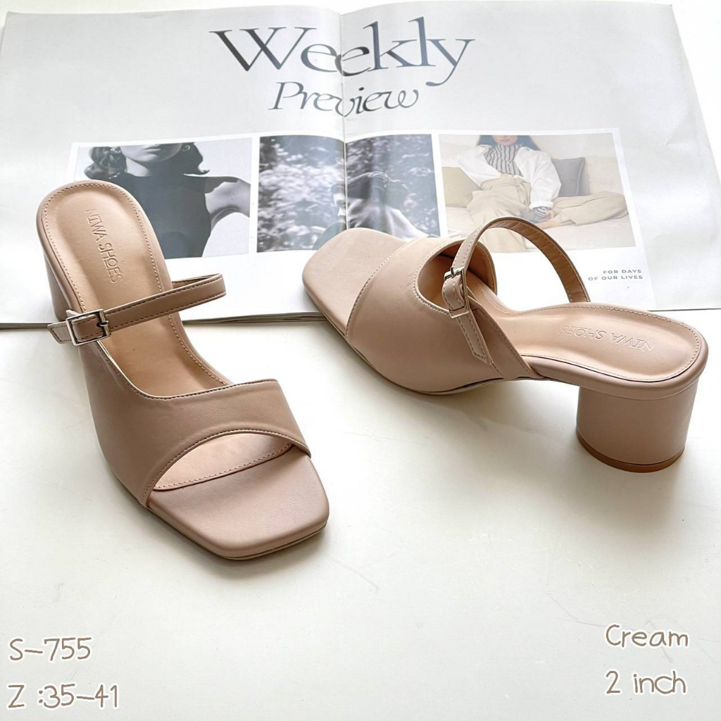 รองเท้าส้นสูง ตะโกนคำว่า สวย ได้ชัดมากค่ะ collection นี้ หลงไม่ไหวว🪄 รหัสสินค้า S-755 - รูปที่ 2