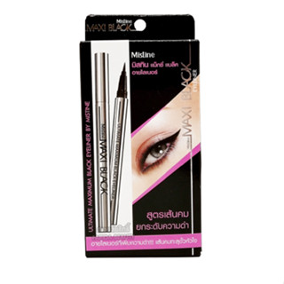 Mistine Maxi Black Eyeliner 1g. มิสทีน แม็กซี่ แบล็ค อายไลเนอร์ ติดทนนาน กันน้ำ กันเหงื่อ