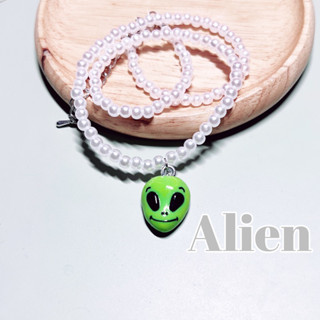 ลดแรง‼️สร้อยดินปั้นน้อง Alien ตัวเขียว👽สายคลูๆต้องมีรุ่นนี้ในการถ่ายรูปน๊า☺️