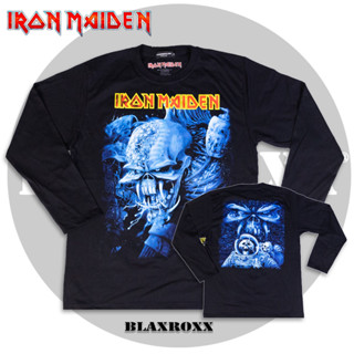 Blaxroxx เสื้อวง ลิขสิทธิ์แท้  Iron Maiden (LS-IRM007) สกรีนลายคมชัด ไม่หลุดลอก cotton 100