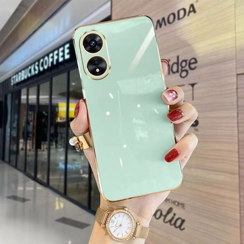 ซื้อ ตรงรุ่น เคส TPU  ขอบตรง สำหรับ Oppo A60 A18 A38 A78 A58 A78 4G A58 4G A17 A17K Reno8T A98 แบบนิ่ม TPU กันกระแทก