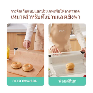[พร้อมส่ง]Ecoco แรปห่ออาหาร เครื่องตัดฟิล์มถนอมอาหาร ฟิล์มถนอมอาหาร มีที่ตัดในตัว ยาว50เมตร