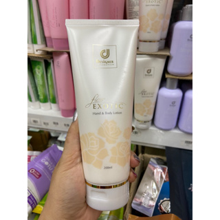 โลชั่นดีไซเนอร์ คอลเลคชั่น เฟลอร์เอ็กโชติกDesigner Collection Fleur Exotic Hand &amp; Body Lotion หลอดสีขาว ขนาด 200ml