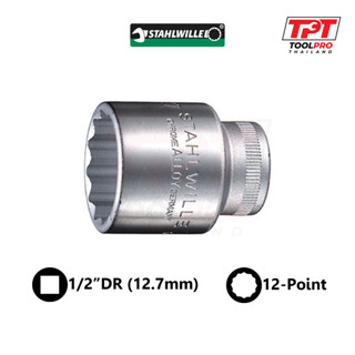 Stahlwille 50 ลูกบ๊อกซ์ ลูกบล็อก 1/2" 12-Point 10-32มม Sockets