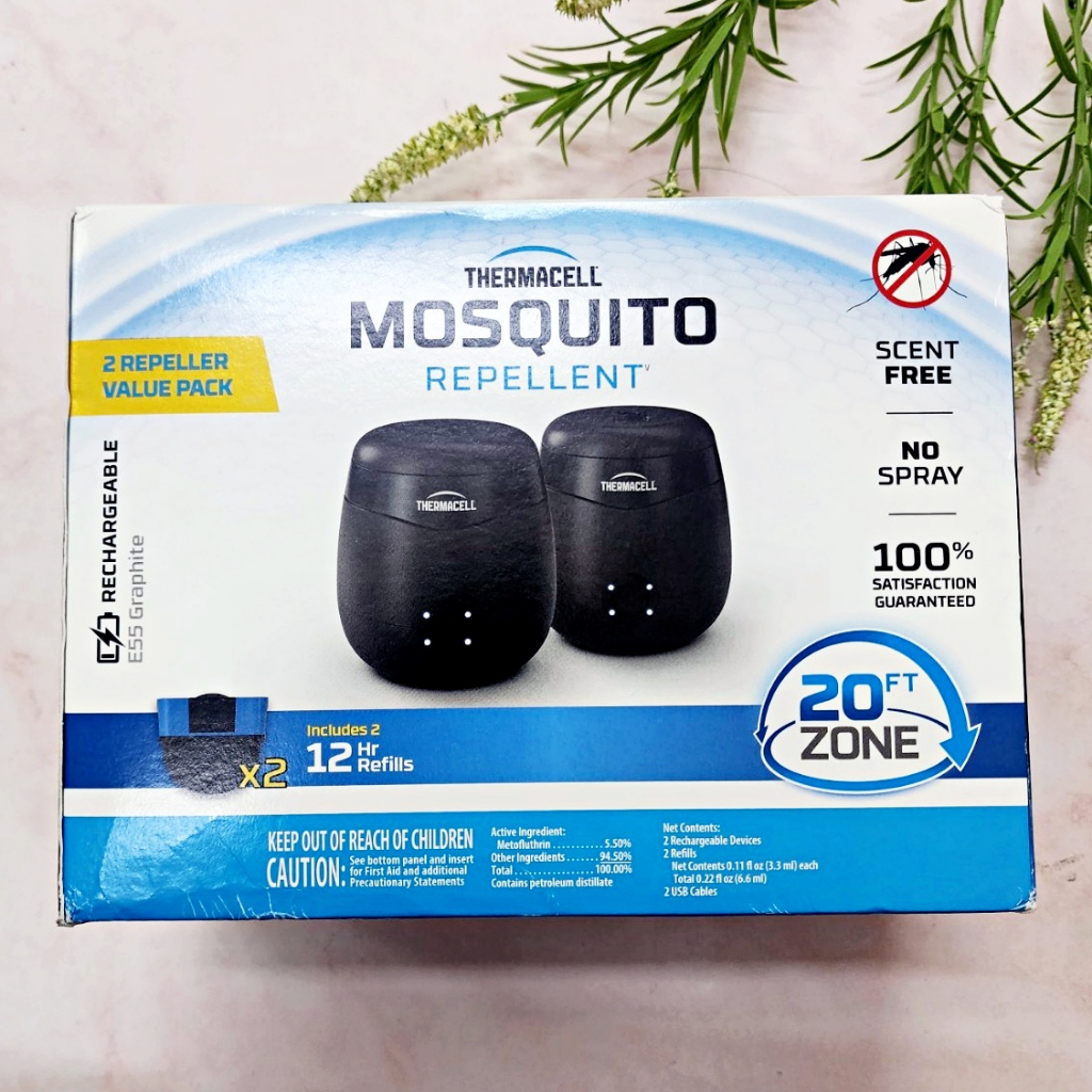 [Thermacell®] Mosquito Repellent Rechargeable Repeller Refill Value Pack เครื่องไล่ยุง แบบชาร์จไฟได้ 2 ชิ้น