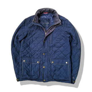 Tommy Hilfiger Navy Blues Hooded Jacket รอบอก 48”