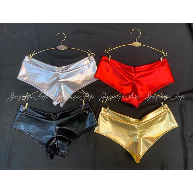 💥มินิเอวต่ำ💥 กางเกงโคเอวต่ำ ใส่โชว์แก้มก้น งานหนังมันเงา ใส่ขึ้นไฟมาก