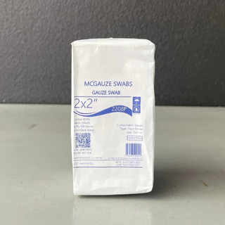 Gauze ผ้าก๊อซพับ ก๊อซ ทำแผล จำนวน 1 ห่อ บรรจุ 100 ชิ้น ขนาด 2"X2" / 3"X3" / 3"X4" / 4"X4"