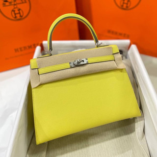 กระเป๋าสีสวยมาก#hermes25 EPSOM LEATHER  hardware   FULL handmade