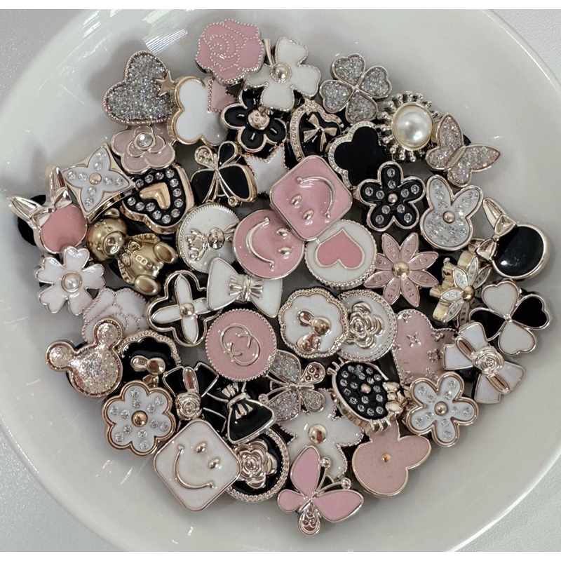 พร้อมส่ง จิ๊บบิท ตัวติดรองเท้าลายน่ารัก คละแบบ 20,60,100ชิ้น ยาง เรซิ่น - รูปที่ 3