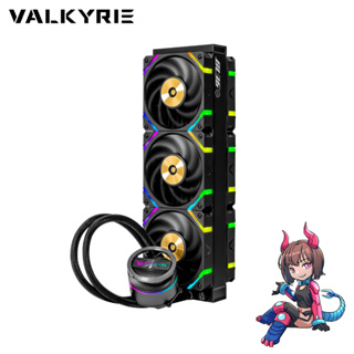 ชุดน้ำระบบปิด Valkyrie GL36 Black Liquid Cooler 350W TDP ARGB Ready รับประกันสินค้า 5 ปี