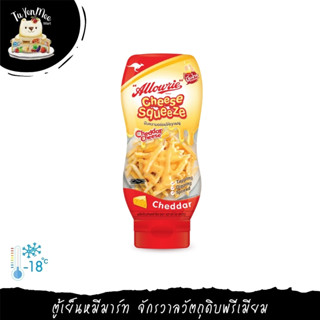 310G/BTL CHEDDAR CHEESE SQUEEZE ALLOWRIE เชดด้าชีส ชีส สควีซ ตราอลาวรี่ 310