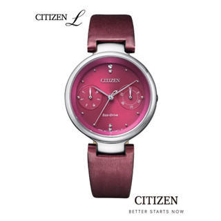 CITIZEN L Eco-Drive FD1100-10X  Satin Leather Red Lady watch