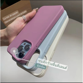 เคสกำมะหยี่ ชว์โลโก้ สำับรุ่น iPhone 15 pro max 15plus  สำับรุ่น ไอโฟน 15 15pro 15plus 15promax เคสซิริโคน