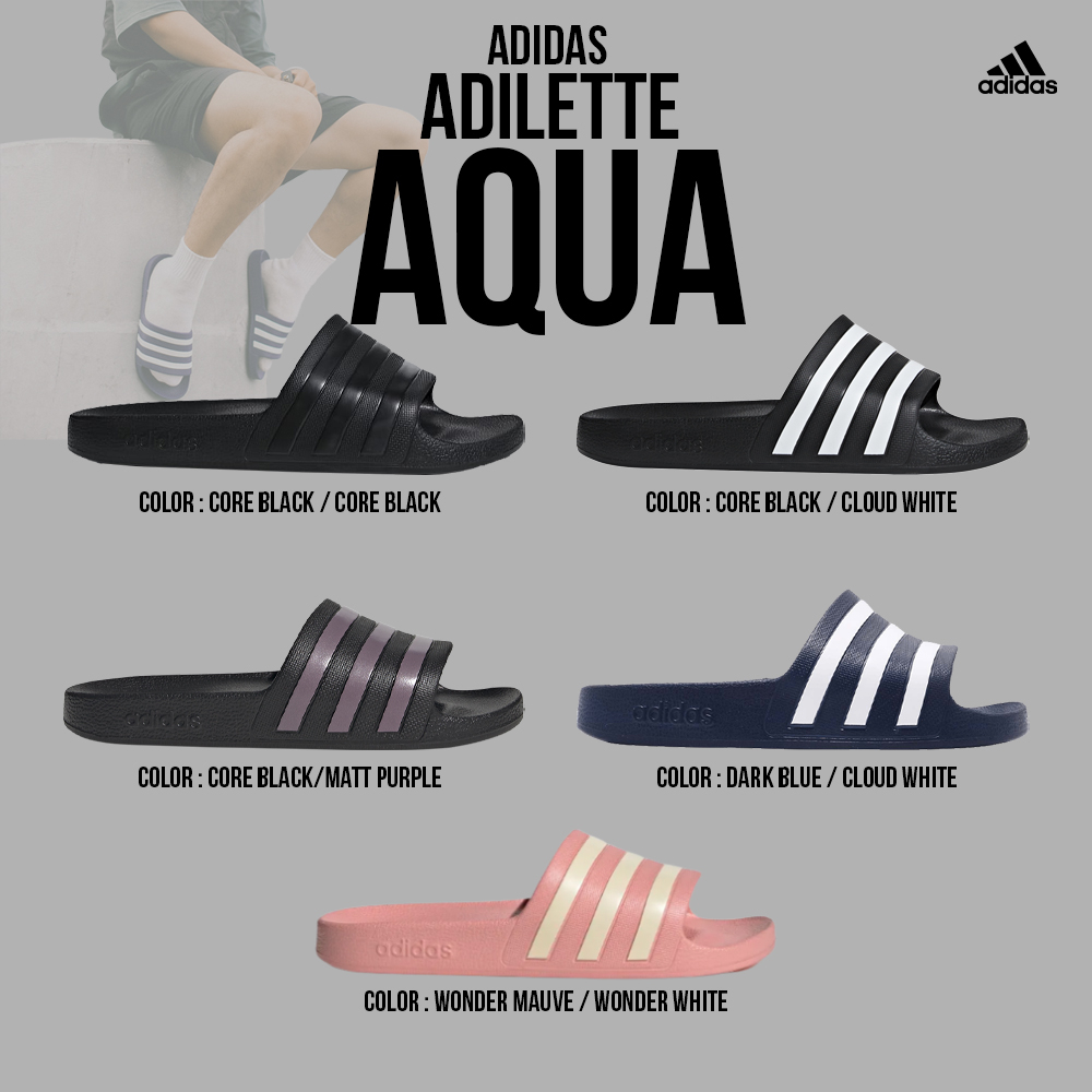 ซื้อ Adidas Collections อาดิดาส รองเท้าแตะ  SPF Sandal Adilette Aqua F35543 / F35550 / F35542 / GZ5877 / GX4279 (800) EOSS