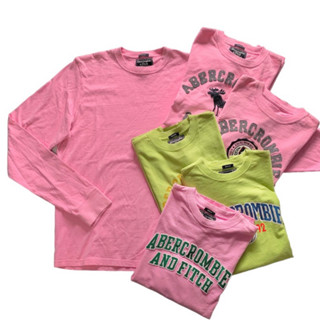 Abercrombie &amp; Fitch เสื้อคอกลมแขนยาว ผ้าหนา เกรดB มีตำหนิ ของแท้ เซลลดราคา