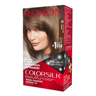 Revlon Colorsilk Hair Color(No.50 Light Ash Brown) เรฟลอน คัลเลอร์ซิลค์ แฮร์คัลเลอร์ (No.50 น้ำตาลเทาอ่อน)