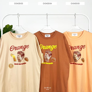 เสื้อยืด Oversize แบรนด์ Anywear ®️ ลาย วินเทจ🍊