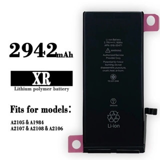 Using a 100% battery installation tool, check the original battery model for replacing the i XR 2942mAh battery, with