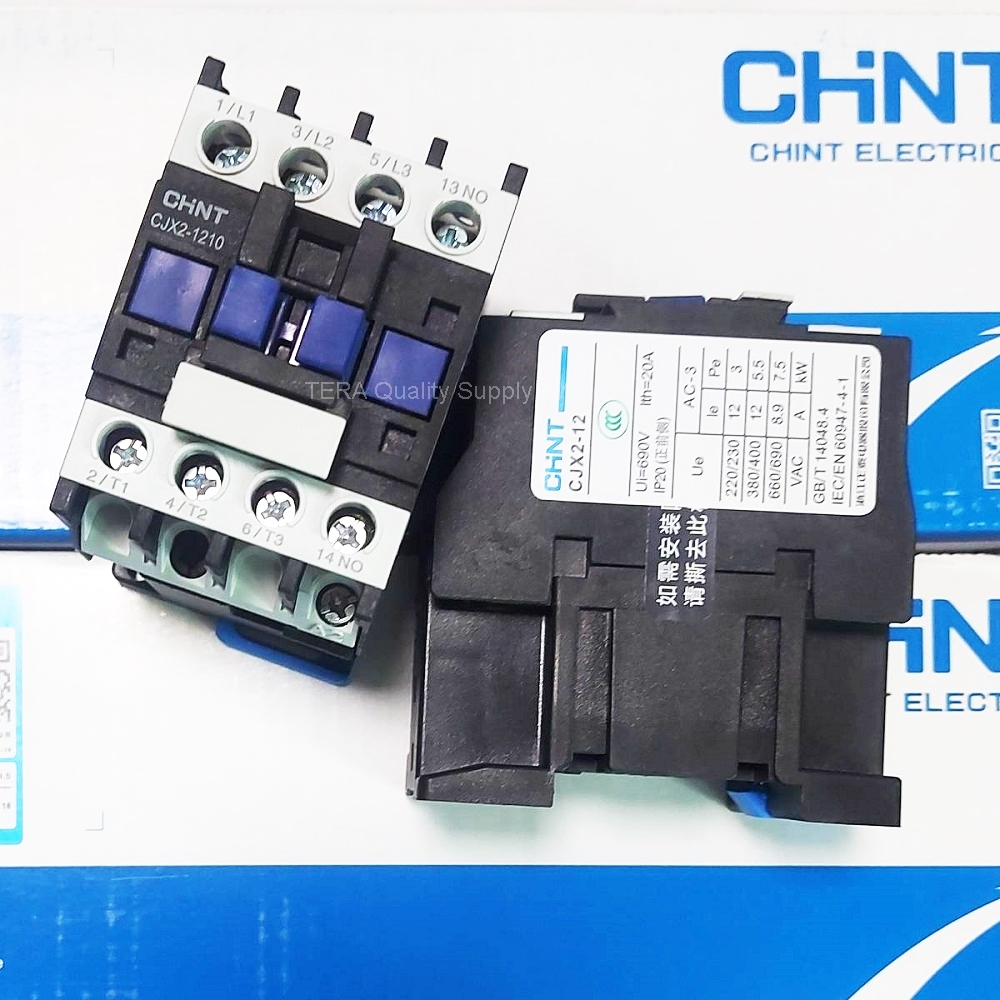แมกเนติก คอนแทคเตอร์ CHNT CJX2 1210 1810 2510 AC Magnetic Contactor Relay