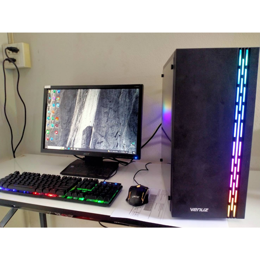 คอมพิวเตอร์ครบชุดรวมจอCORE I3 RAM 8GB +การ์ดจอแยกGT 1030 2GB เล่นเกมส์ได้ลื่นๆ  คอมพิวเตอร์เล่นเกมส์