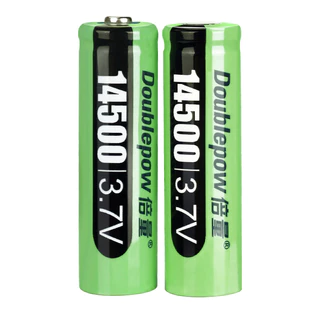ถ่านชาร์จ Li-ion 14500 ขนาด 2960 mWh 3.7V ชนิดหัวนูนและหัวแบน (ถ่านเกรด A มีประกันทุกก้อน)
