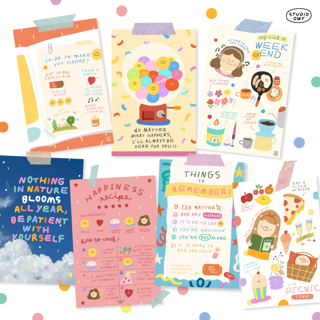 (ส่ง23ก.พ.) STUDIO.OWY : Quote Postcard โปสการ์ดข้อความ | ขนาด4x6นิ้ว - รูปที่ 6