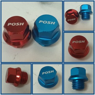 อุดน้ำมันเครื่อง มิเนียม เลเซอร์ posh ใส่ฮอนด้า/ยามาฮ่า