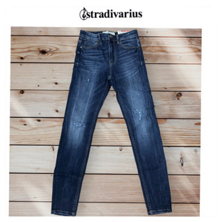 กางเกงยีนส์เอวสูง  สกินนี่ Skinny high waist  แบรนด์ 🎟️STRADIVARIUS แท้💯% (KU046）