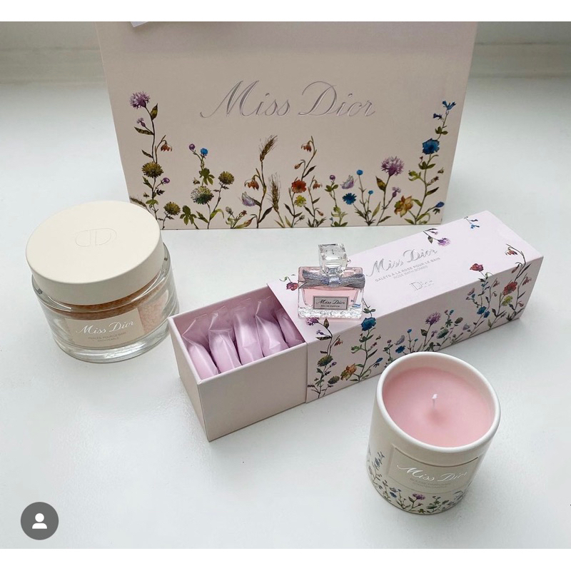 Dior millefiori miss dior rose bath bombs , candle เทียนหอม ลิมิเต็ด