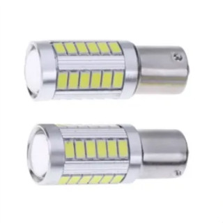 ไฟเบรค 2 ชิ้น LED Flash กระพริบเร็ว 33 ชิพ DC12V. แสงสีขาว