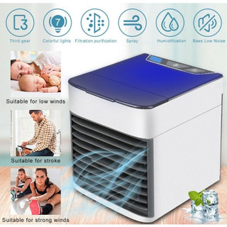 Air mini แอร์ เครื่องทำความเย็นมินิ แอร์พกพา แอร์ตั้งโต๊ะขนาดเล็ก พัดลมไอเย็น ขนาดเล็ก พกพาง่าย เย็นสบาย