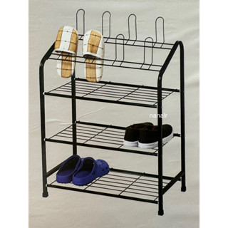 ✨สินค้าไทย✨ ชั้นวางรองเท้า อเนกประสงค์ แบบเสียบ ที่วางและเสียบรองเท้า 4 ชั้น MPS01 Shoe Rack