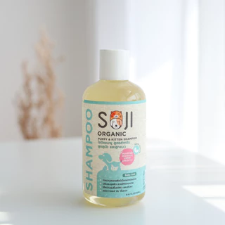SOJI แชมพูลูกสุนัข&ลูกแมว ออร์แกนิค อ่อนโยนพิเศษ Puppy&Kitten shampoo สัตว์เด็ก สูตรอ่อนโยนเป็นพิเศษ