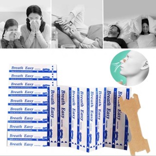 แผ่นแปะจมูก​ ช่วยหายใจสะดวก​ ลดอาการนอนกรน​ Nasal strips​ (เทปติดจมูก)​