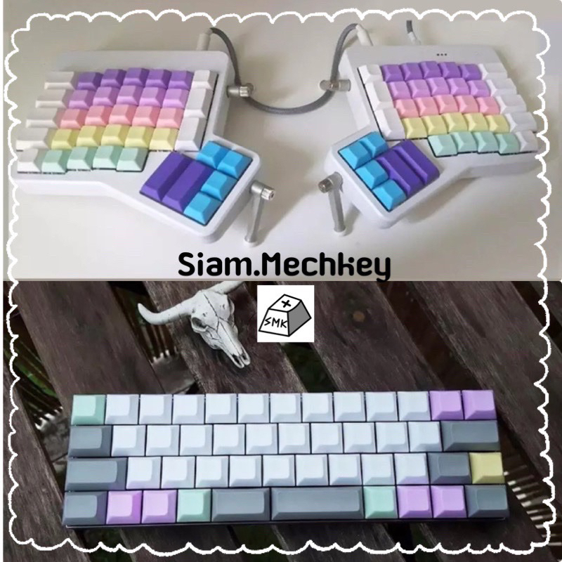 พร้อมส่ง ของแท้ 7สี 1.75U : DSA Profile Keycap คุณภาพดี PBT คีย์แคปเปล่า Mechanical Keyboard