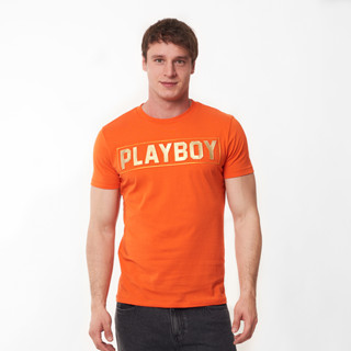 PLAYBOY เสื้อผ้าผู้ชาย/เสื้อ/เสื้อยืด รุ่น P1MT224TB044OR