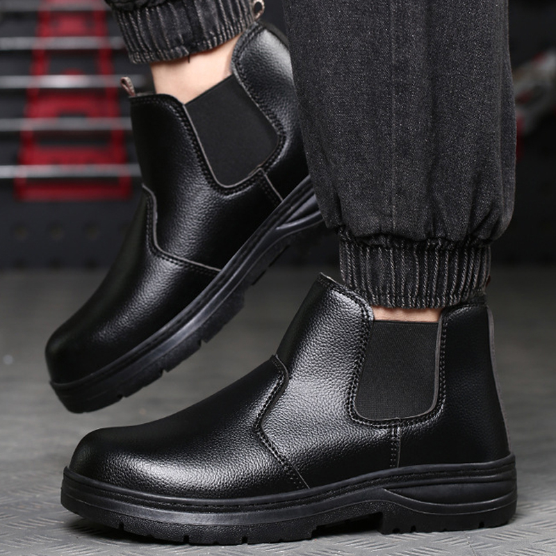 [ของแท้พร้อมส่ง] Safety shoes รุ่น รองเท้าเซฟตี้หุ้มข้อ หัวเหล็ก พื้นกันทะลุ