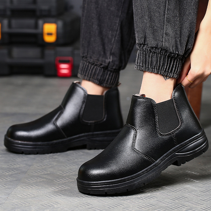 [ของแท้พร้อมส่ง] Safety shoes รุ่น รองเท้าเซฟตี้หุ้มข้อ หัวเหล็ก พื้นกันทะลุ