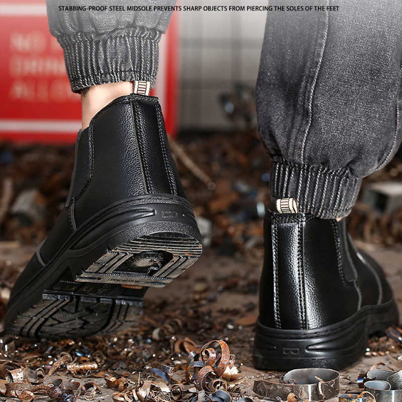 [ของแท้พร้อมส่ง] Safety shoes รุ่น รองเท้าเซฟตี้หุ้มข้อ หัวเหล็ก พื้นกันทะลุ
