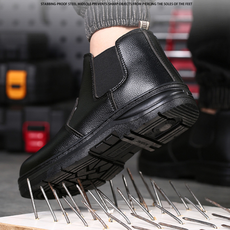 [ของแท้พร้อมส่ง] Safety shoes รุ่น รองเท้าเซฟตี้หุ้มข้อ หัวเหล็ก พื้นกันทะลุ